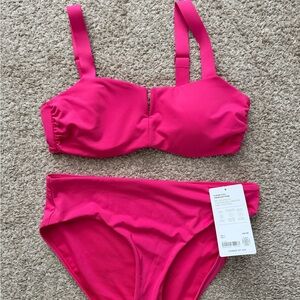 Athleta Tulip Pink Bikini Set